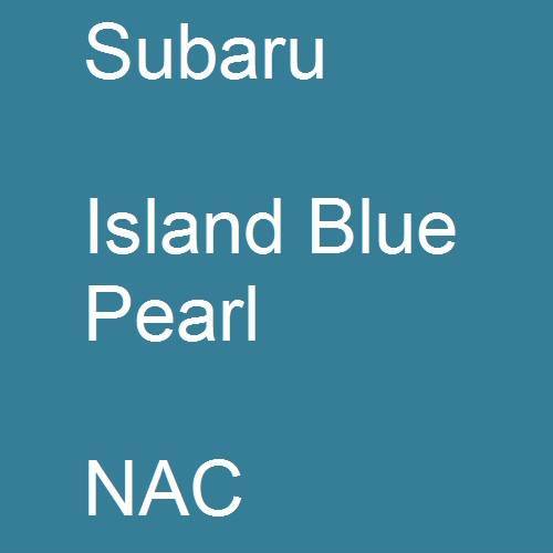 Subaru, Island Blue Pearl, NAC.